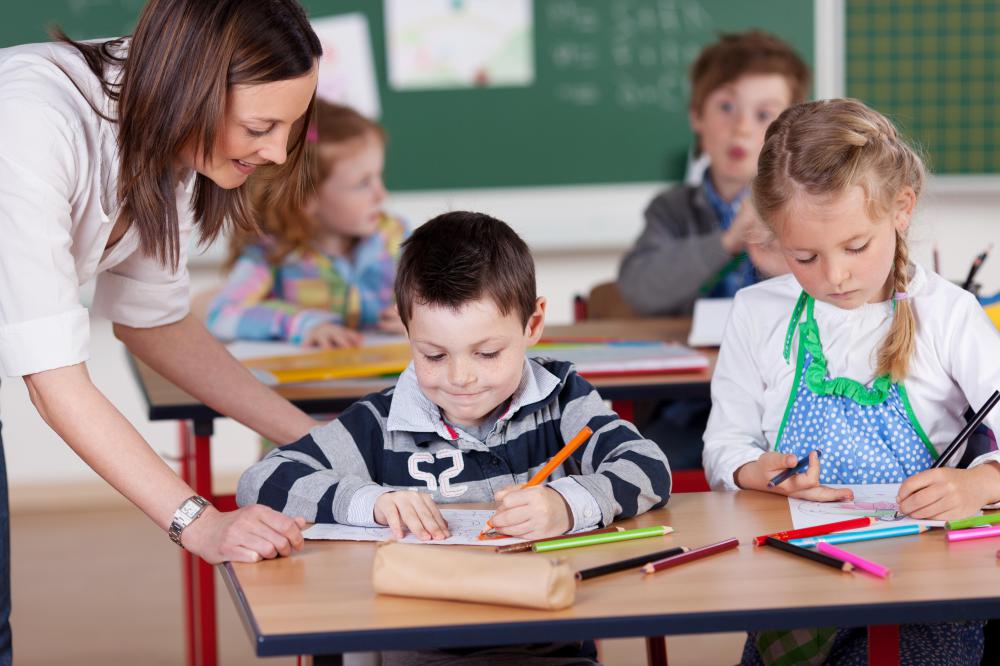 A child's artwork may be shared during show and tell.