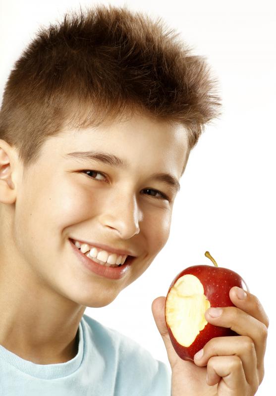 Eating a well-balanced diety may help teens to grow beards.