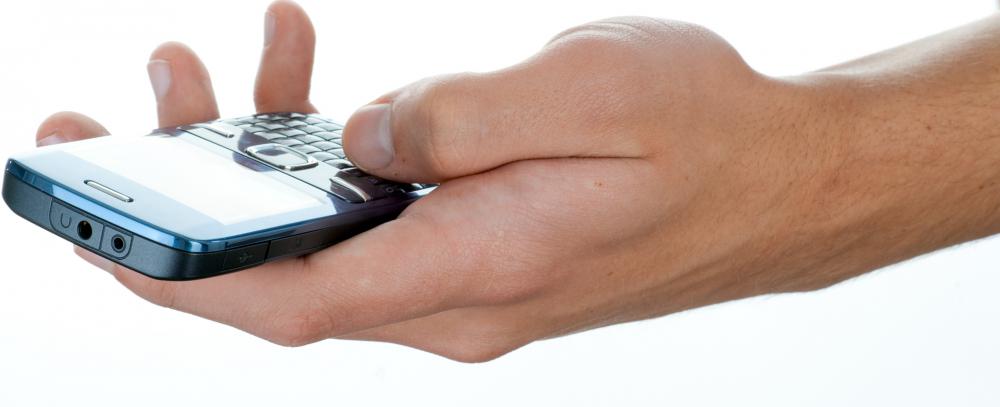 Cell phones transmit information through wireless networks.
