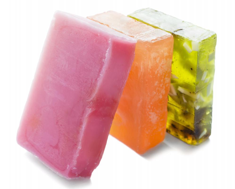 Many soaps are made of glycerin.