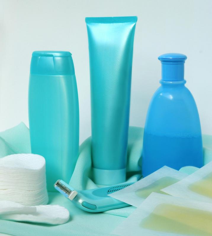 Depilatory lotions may be helpful in removing unwanted hair.
