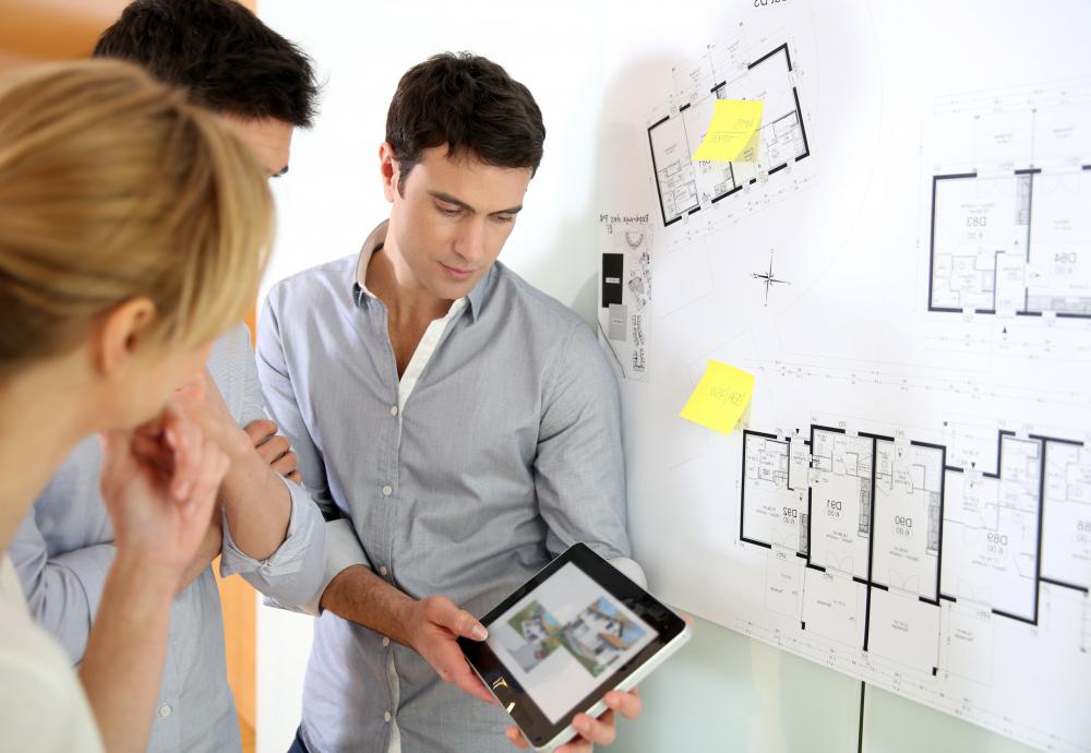 Modern architect supplies can include computers and software.