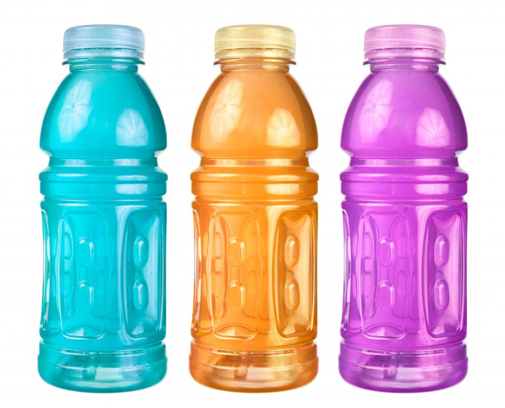 Electrolyte drinks.