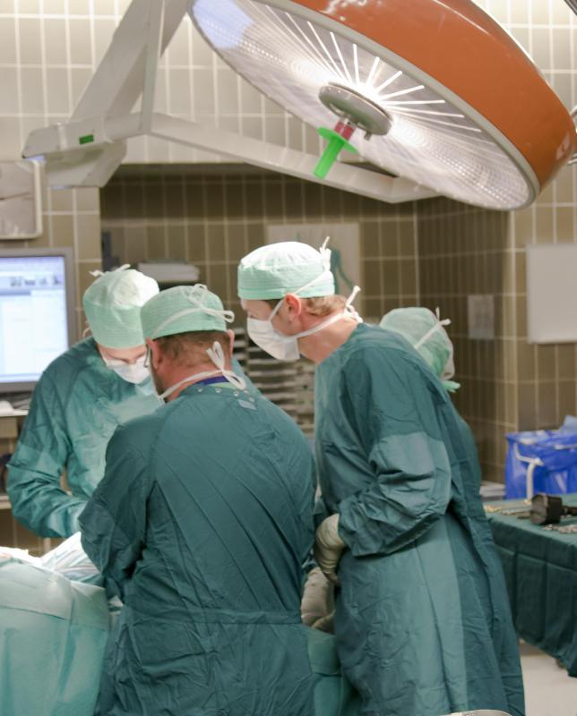 Surgery is one option which repositions the bladder.