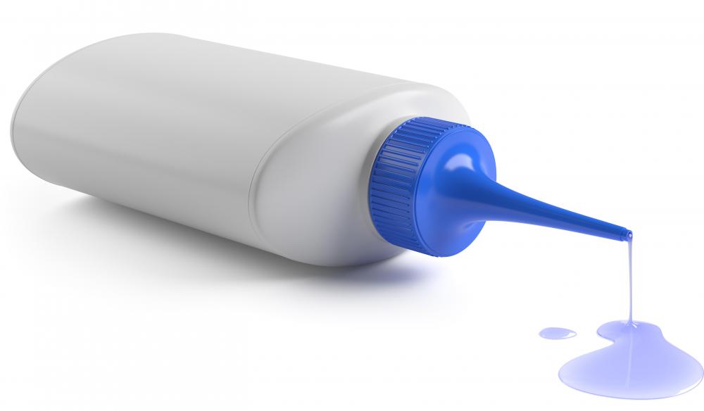 Glue is a common type of adhesive.