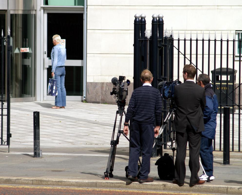 Mainstream media might cover local trials depending on the severity of the crime.