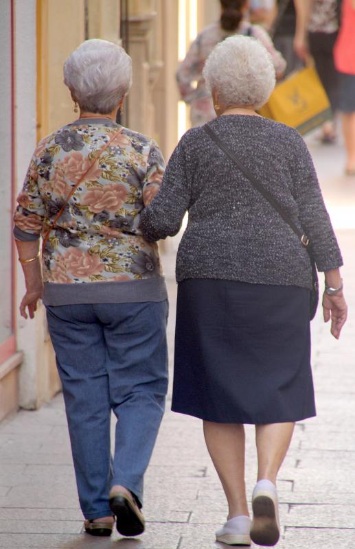 Elderly women develop a type of skin cancer called SGC more than men.