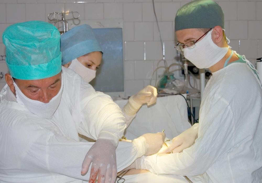 Sterile water is used by physicians to clean wounds without putting patients at risk for infection.