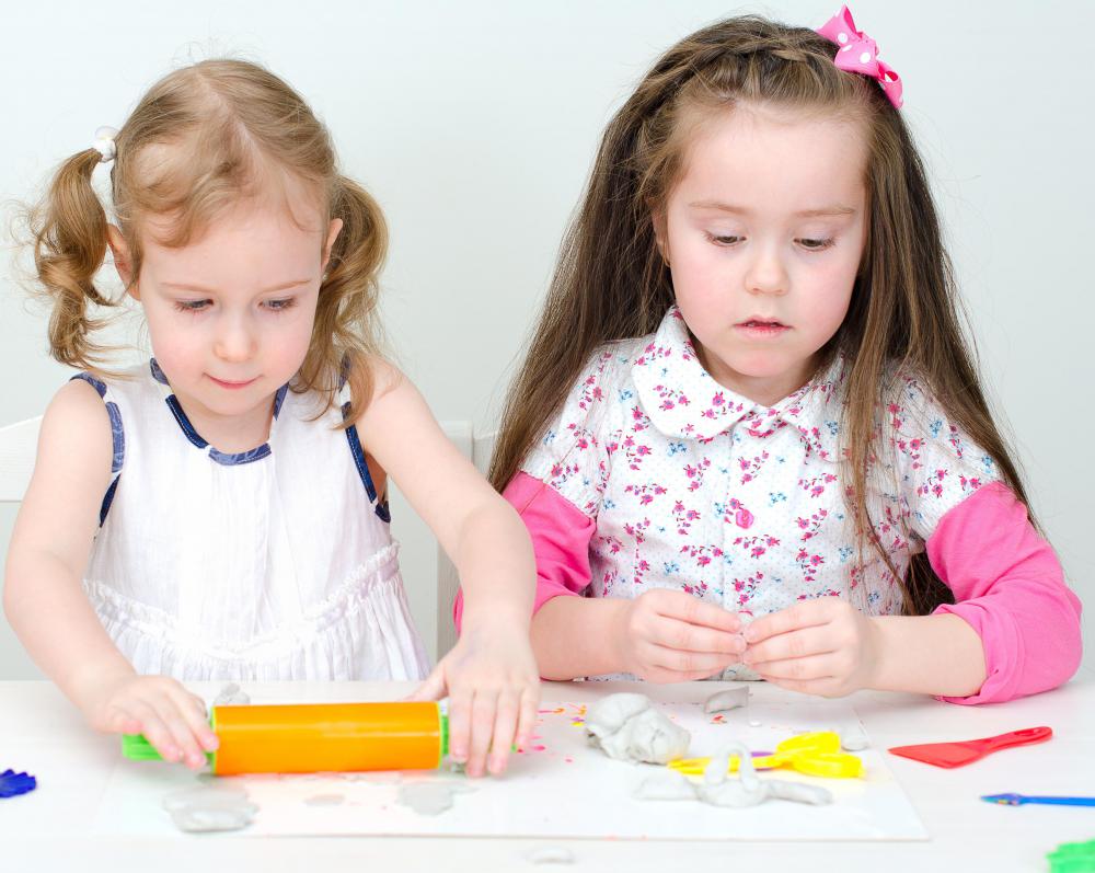 Kids can use clay to build and destroy what they made in a type of play therapy.