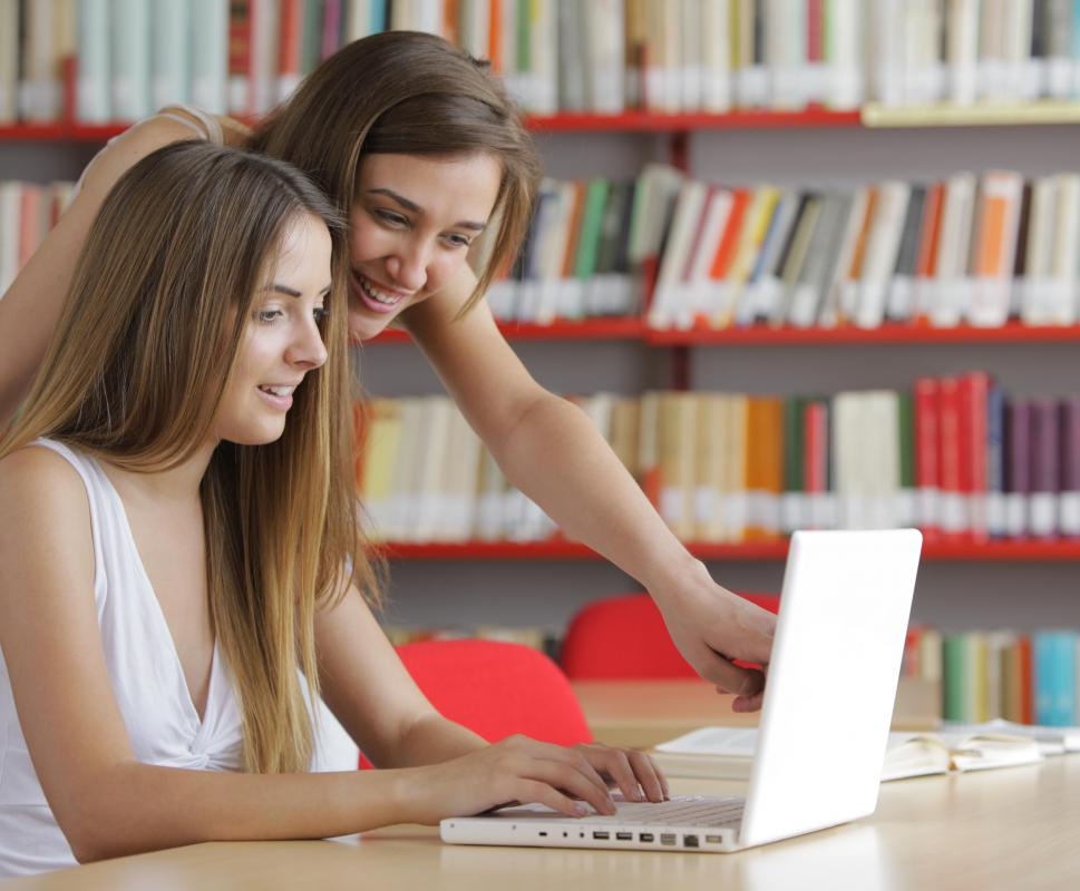 School librarians can help students with reports.