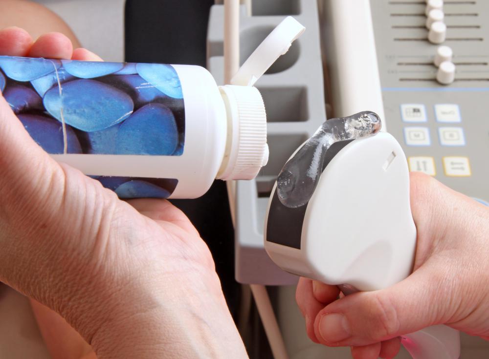 Before an ultrasound, a small layer of conductive gel is applied to make the images clearer.