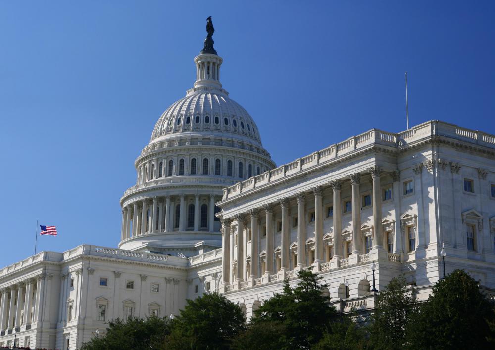 The US Capitol Building where U.S. senators meet.