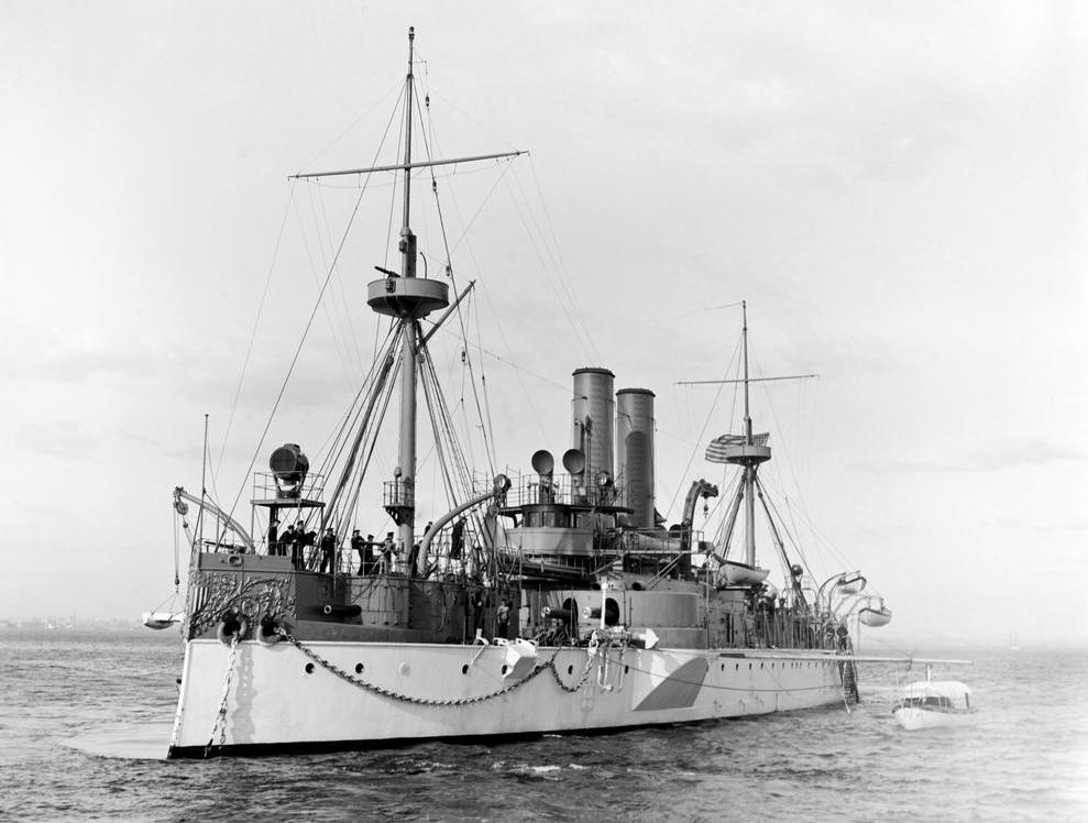 "Remember the Maine" refers to the USS Maine, which was destroyed in Havana Harbor in 1898.