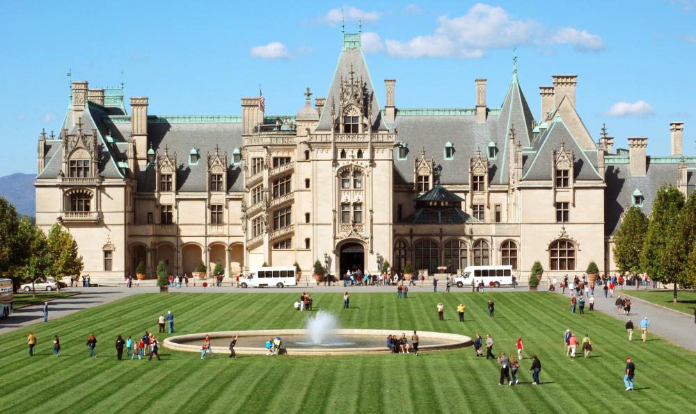 The Vanderbilt family built their expansive estate with the wealth they earned developing rail and shipping networks.
