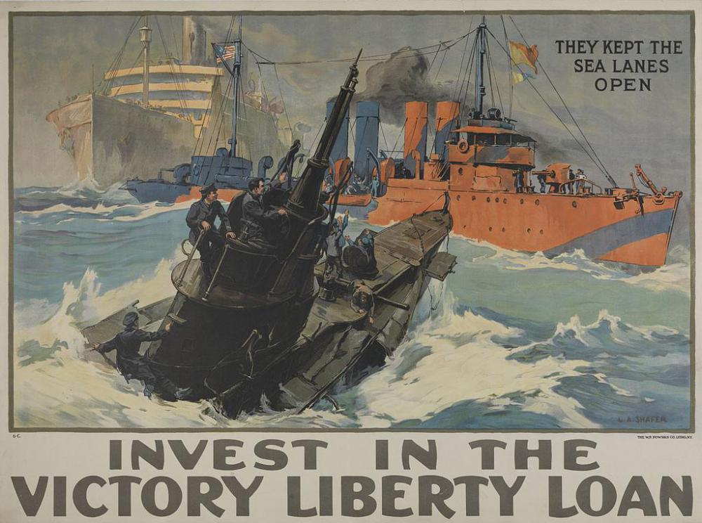 Propaganda posters may have appealed to a viewer's sense of country and faith to sell a product.