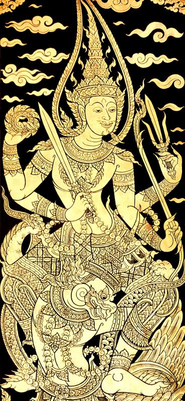 Vishnu is one of Hinduism's three principal deities.