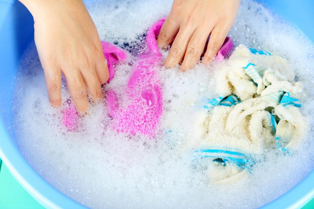 Polyester should be hand washed.