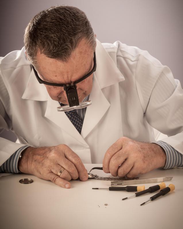 A slotted screwdriver may be utilized in watch making.