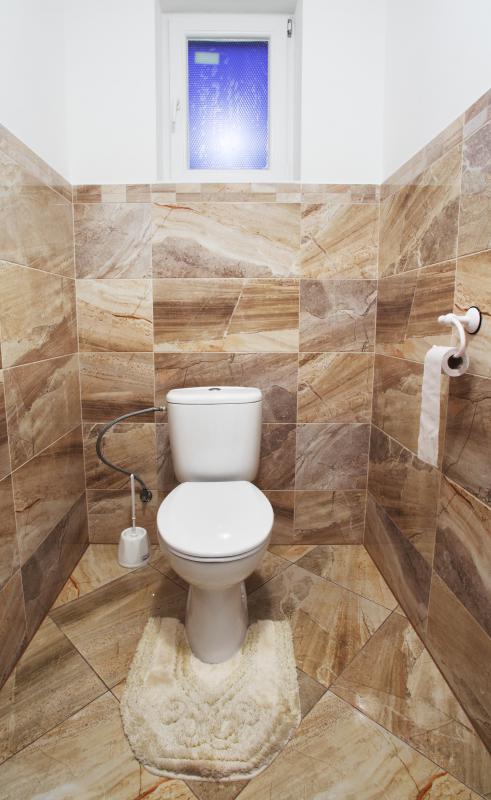 Water closet with toilet only.