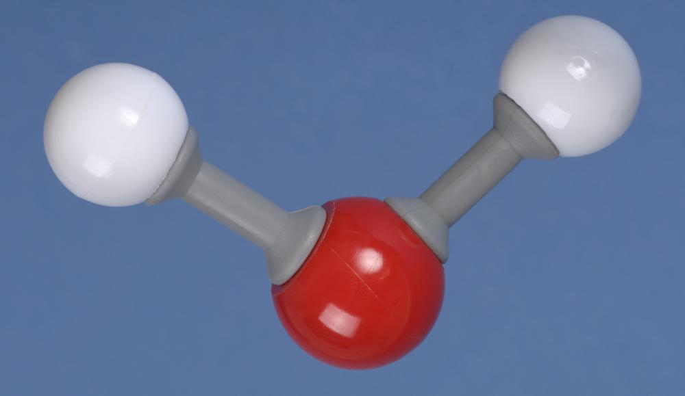 The electrolysis of water splits water molecules, which are made up two hydrogen molecules and one oxygen molecule, into separate hydrogen and oxygen molecules.