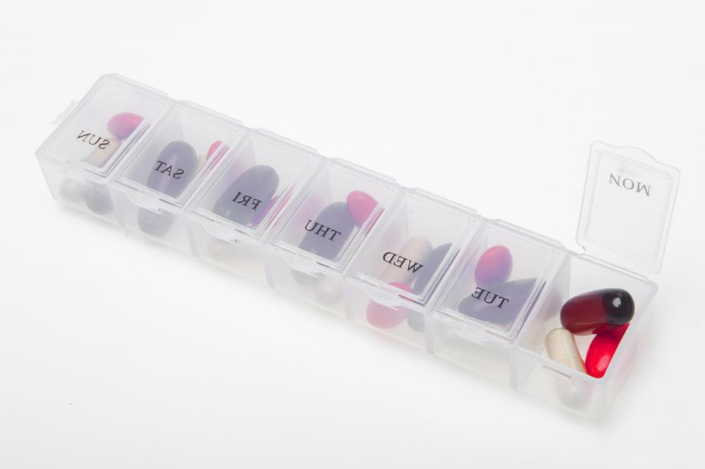 Organizing pills into a pill box can help a patient manage his or her medications.