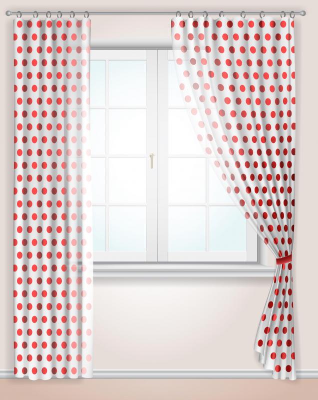 Oxford cloth may be used for curtains.