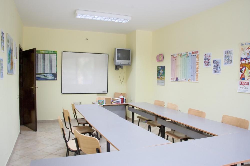 Safety scissors are a commonly found in elementary school classrooms.