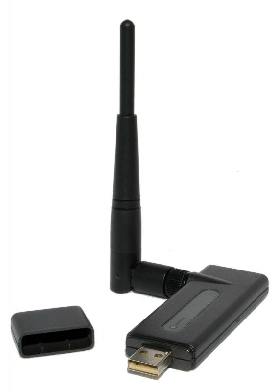 A USB wireless network adapter.
