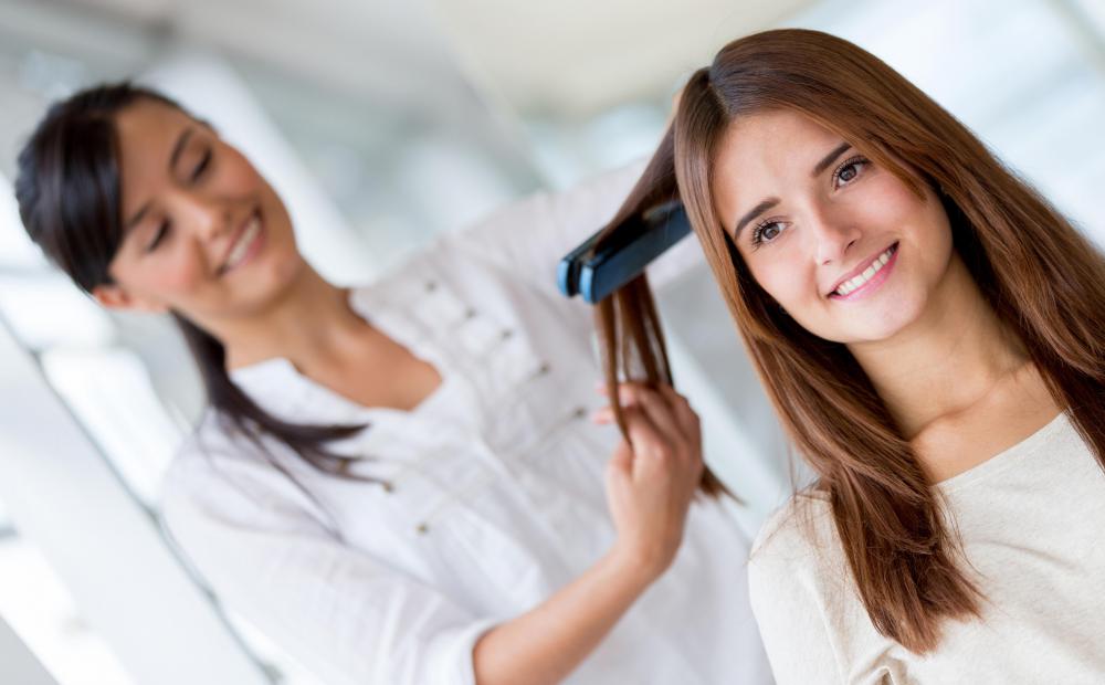 Flat ironing helps add shine and reduces frizz.