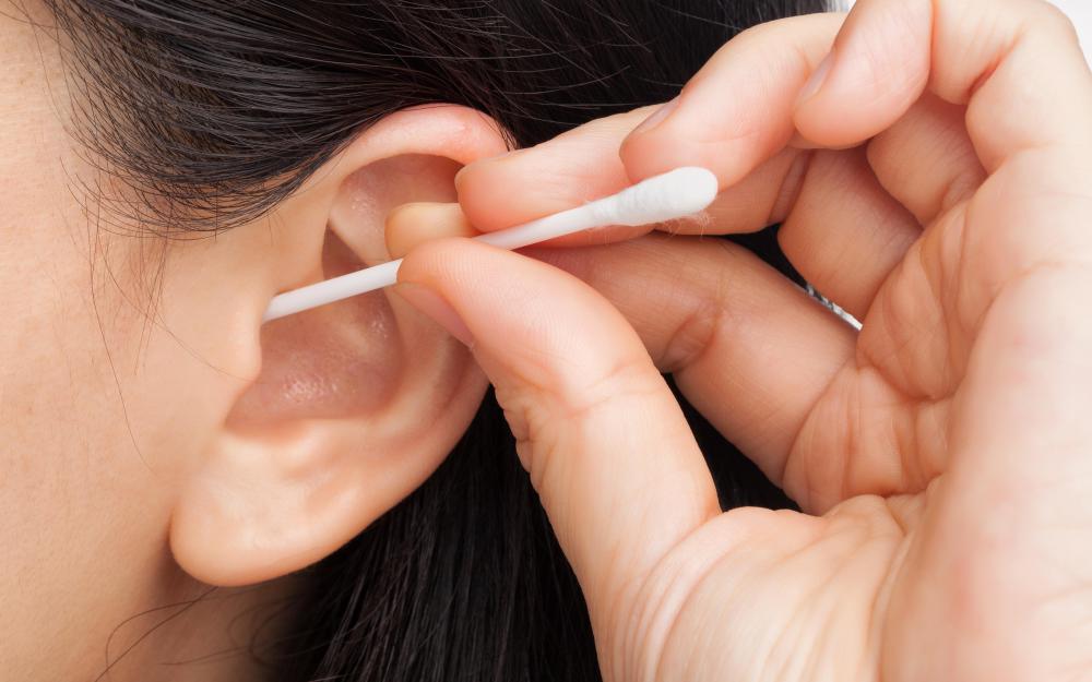 Cotton swabs should not be used to remove impacted ear wax because of possible damage to the ear canal and ear drum.