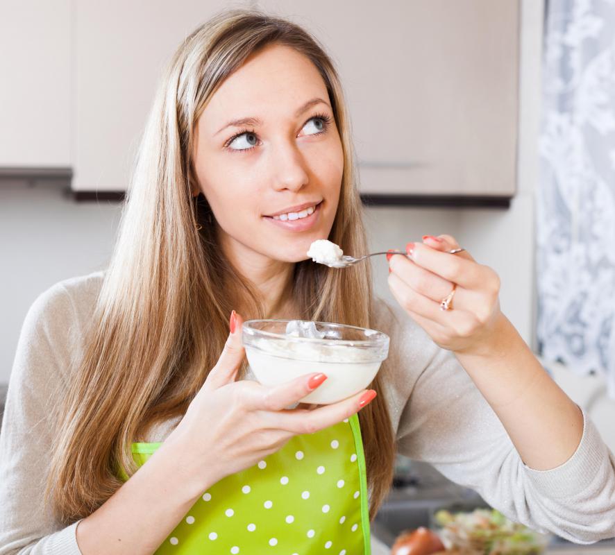 Probiotics are found in foods like yogurt.