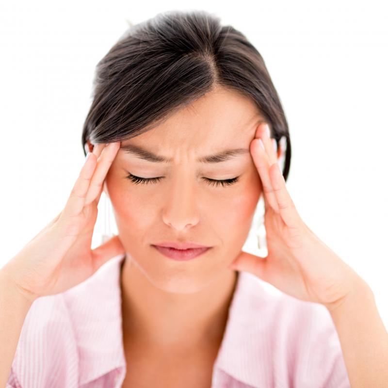 A headache may accompany a visual migraine.
