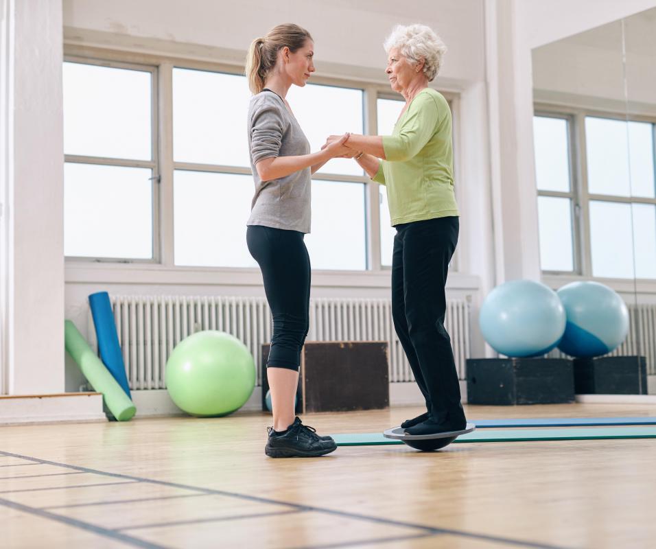Mall walking may be a good alternative for elderly individuals who do not want to pay for a personal trainer.