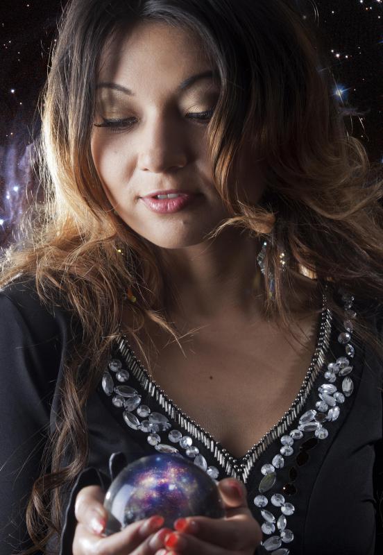Some psychics claim they can see the future in a crystal ball.