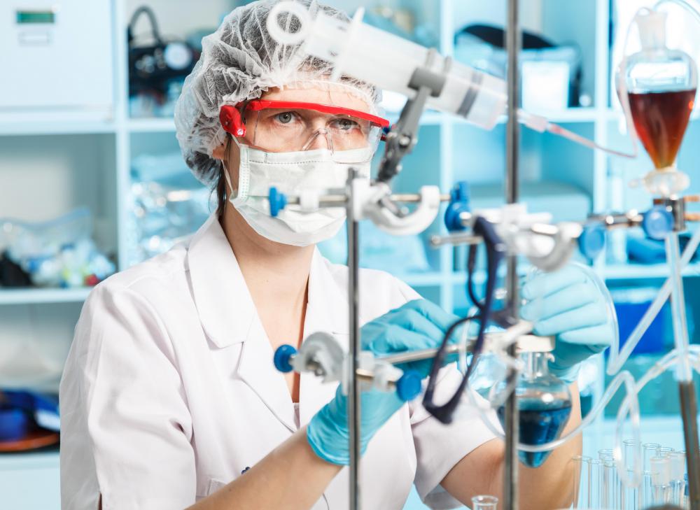 Many lab workers use neoprene gloves to protect their skin during experiments.