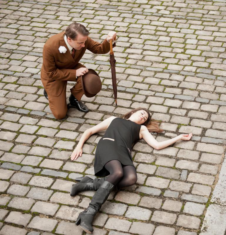 A person often collapses or faints as a result of a seizure.