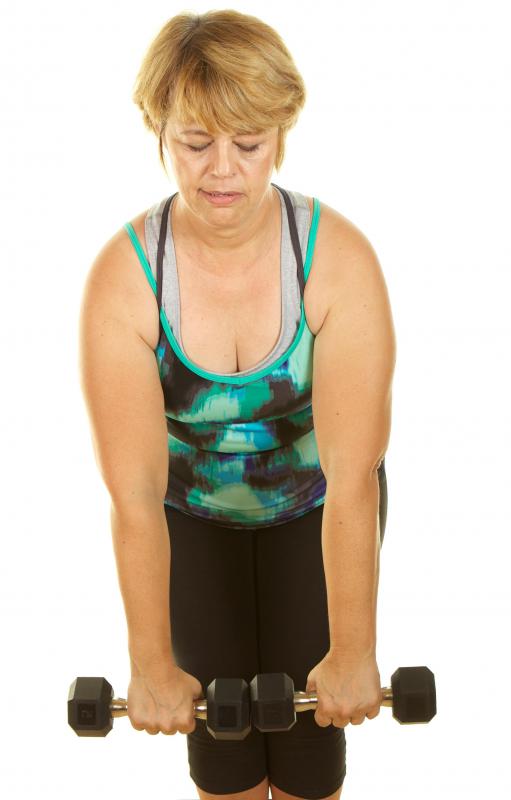 Upper arm exercise will help tone the arm muscles and skin.