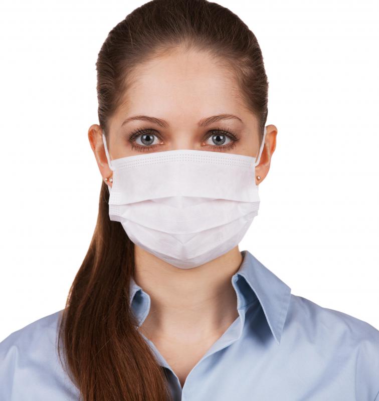 People working with road oil should always wear face masks.