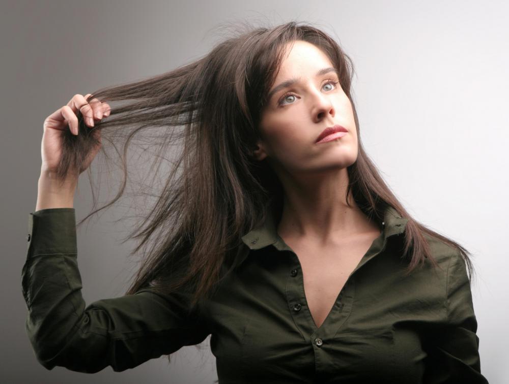 A poor diet can lead to poor, brittle hair.