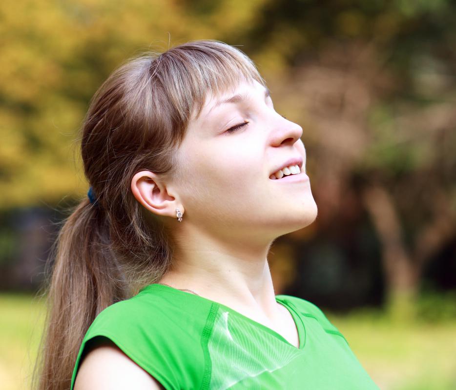 Deep breathing allows the body to reoxygenate itself.