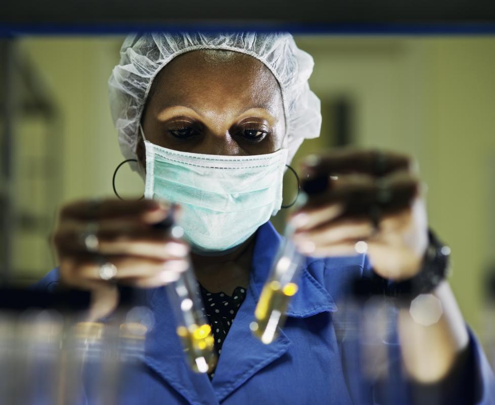 Immunogeneticists may work in a lab analyzing samples of tissue and blood.
