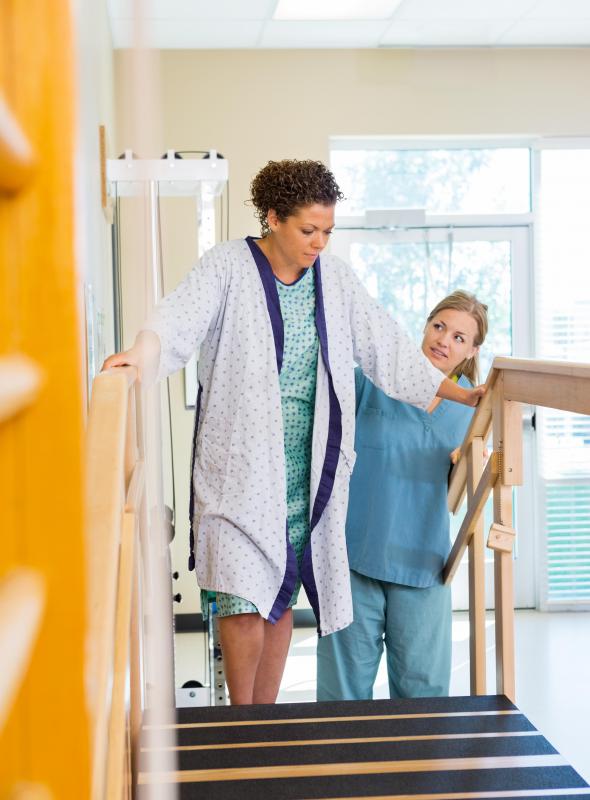 Physical rehabilitation may help a patient recover basic skills after an injury or illness.
