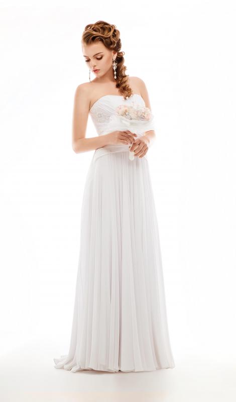 Sheer fabric can be used to make wedding gowns.