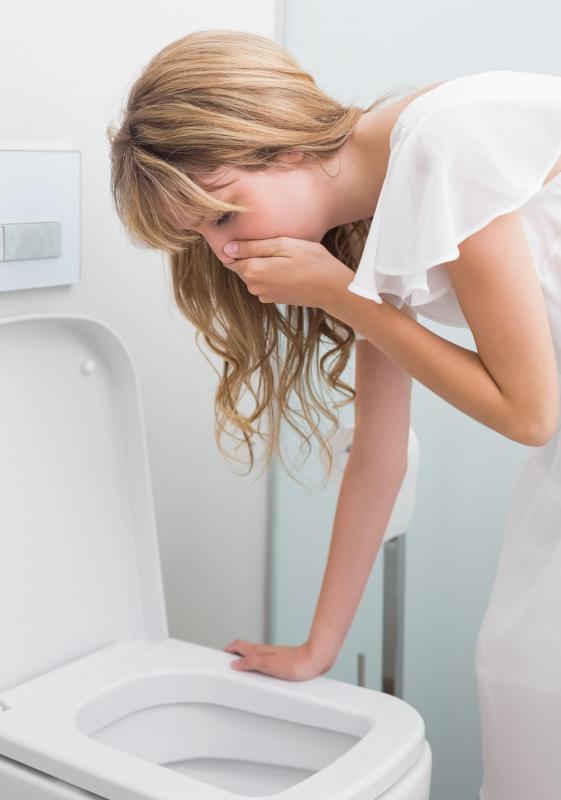 Enteric bacteria may cause vomiting to occur.