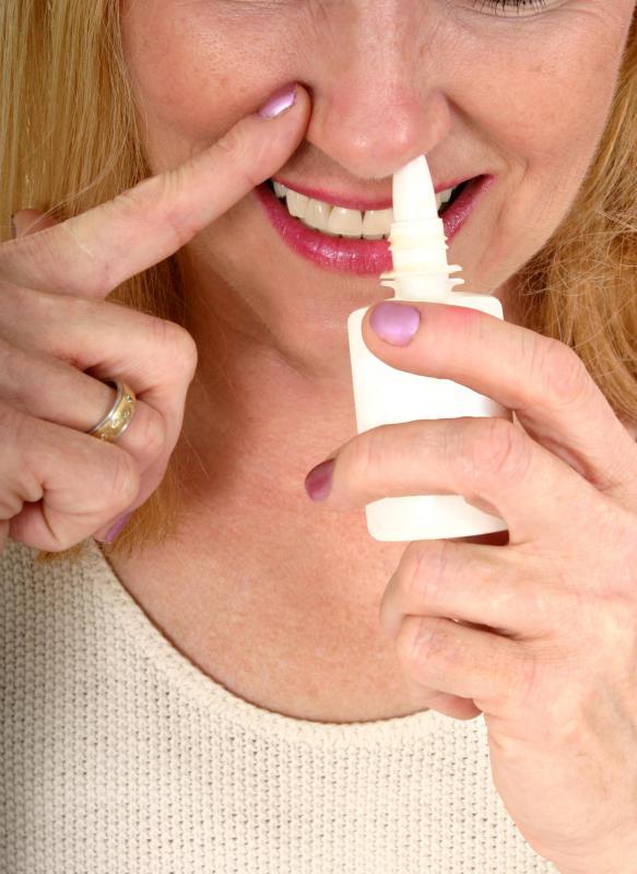 Patients may be administered corticosteroids via nasal spray.