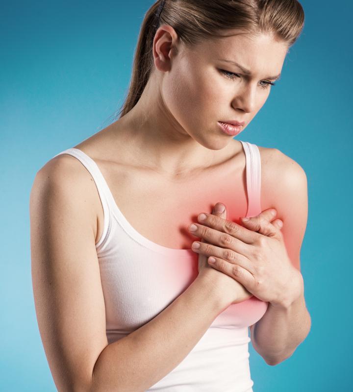 When affecting the heart, small vessel ischemia causes chest pain, shortness of breath, and fatigue.