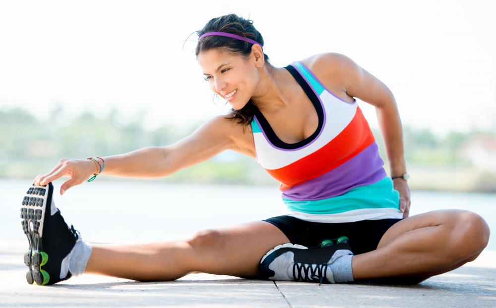 Stretching exercises may help prevent a groin muscle tear.