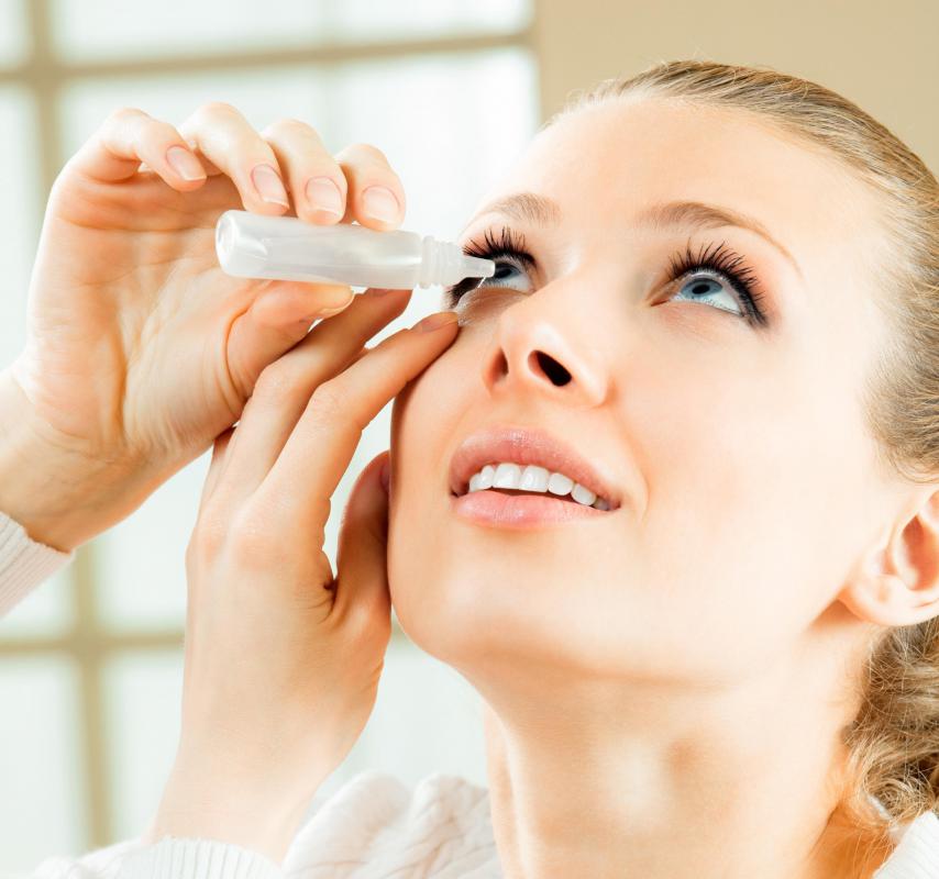 Eye drops are one possible eye infection treatment.