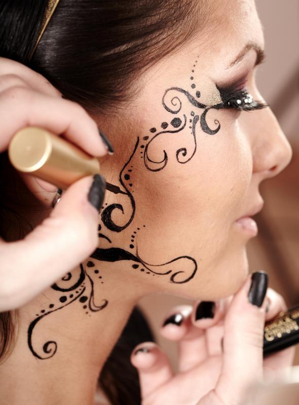 Some adults hire face painters for special events.