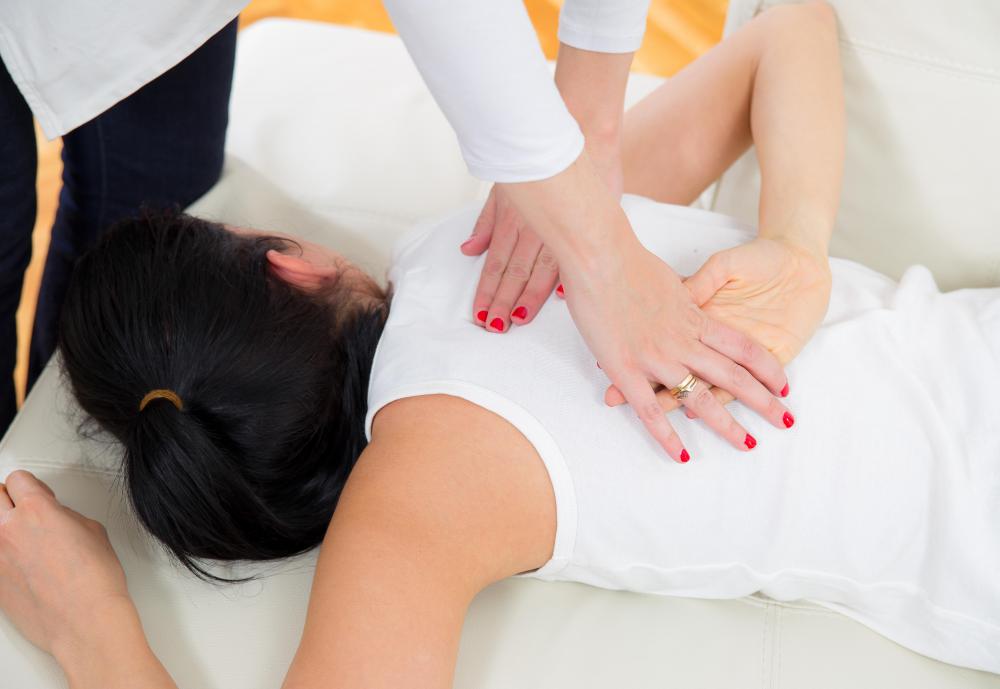 A compression fracture may be treated with physical therapy.